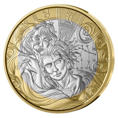FRANCE Astrologie 5 Euro Argent Gémeaux 2025 ⏰