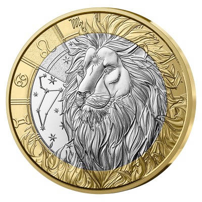 FRANCE Astrologie 5 Euro Argent Lion 2025 ⏰