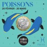 FRANCE Astrologie 5 Euro Argent Poissons 2025 ⏰