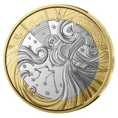 FRANCE Astrologie 5 Euro Argent Verseau 2025 ⏰