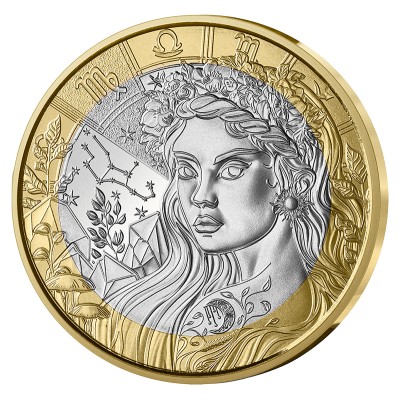FRANCE Astrologie 5 Euro Argent Vierge 2025 ⏰