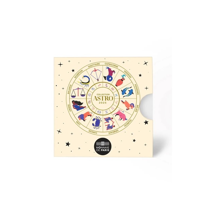 FRANCE Astrologie 500 Euro Or la Roue Astrologique 2025 ⏰
