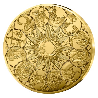 FRANCE Astrologie 500 Euro Or la Roue Astrologique 2025 ⏰