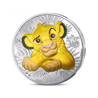 FRANCE 10 Euros Argent 30 Ans Disney le Roi Lion 2024 ⏰