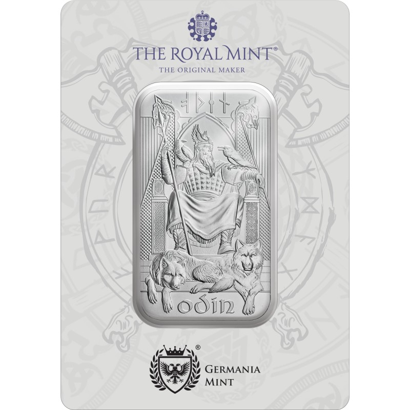 Lingot Royal Mint / Germania Mint Argent 1 Once Dieux nordiques - Odin⏰