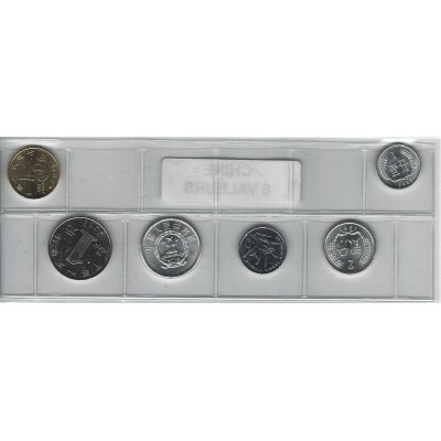 Chine série de 6 pièces de monnaie