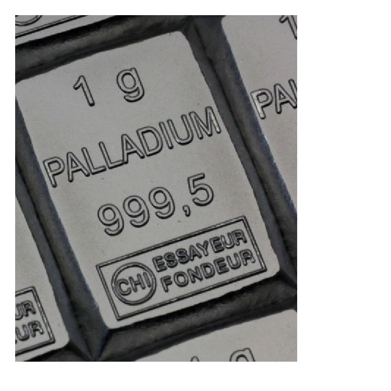 Lingot Palladium 999/1000 1 Gramme