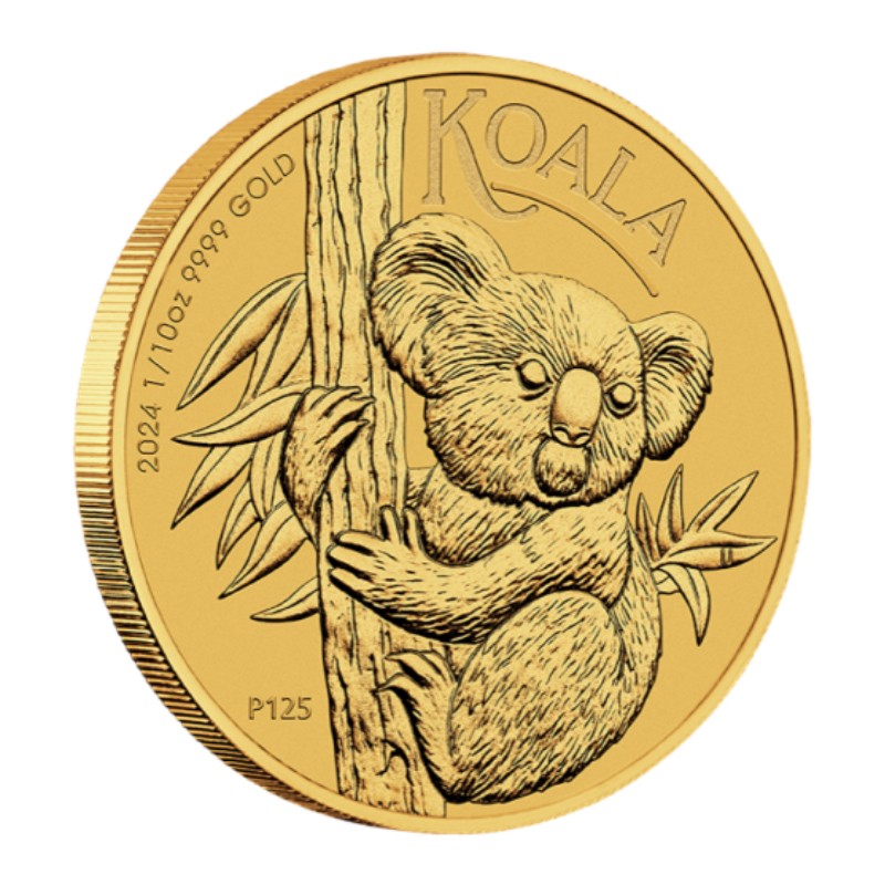 AUSTRALIE 15 Dollars Or 1/10 Once Koala 2024 ⏰