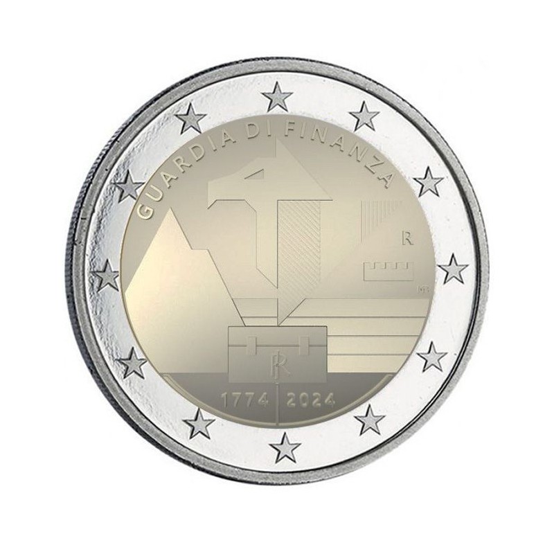 ITALIE 2 Euro 250 Ans Garde des Finances 2024 UNC ⏰