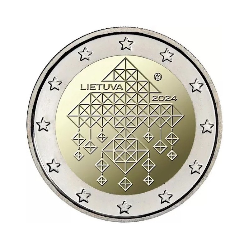 LITUANIE 2 Euro les Jardins de Paille 2024 ⏰