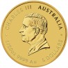 AUSTRALIE 5 Dollars Or 1/20 Once Année du Serpent 2025