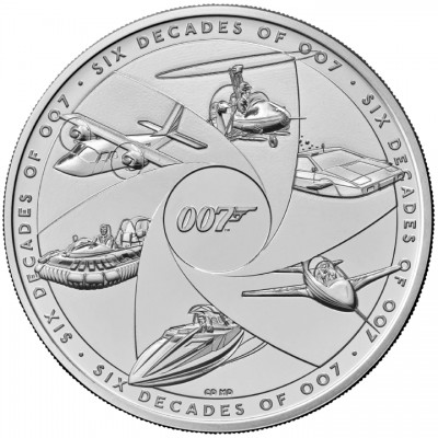 GRANDE BRETAGNE 5 Pounds James Bond 6 Décennies 2024