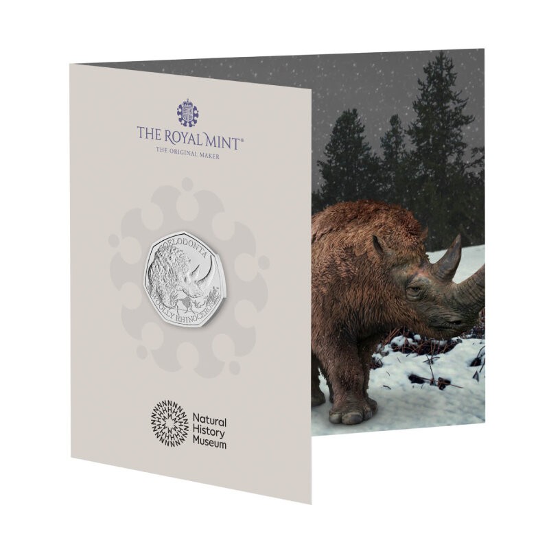 GRANDE BRETAGNE 50 Pence Mammouth Laineux 2024 ⏰