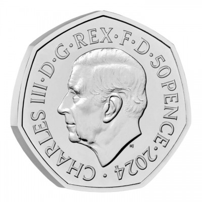 GRANDE BRETAGNE 50 Pence Mammouth Laineux 2024 ⏰