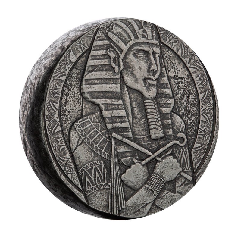 TCHAD 3 000 Francs Argent 5 Onces Antique Amenhotep IV 2023 ⏰