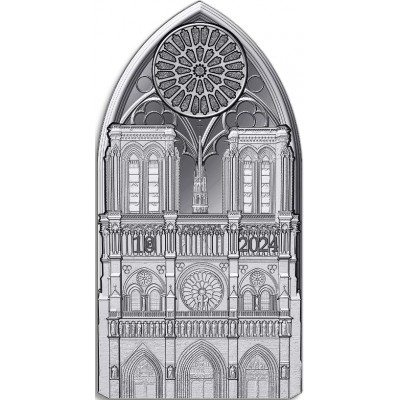 FRANCE 10 Euro Argent BE Notre-Dame de Paris 2024 ⏰