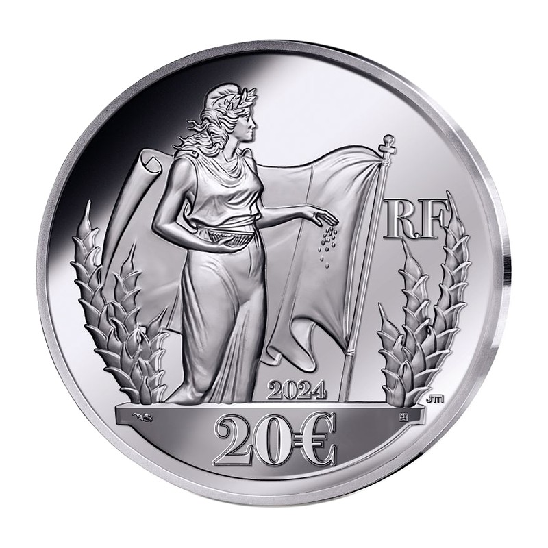 FRANCE 0 Euro Argent BE Semeuse / Lady Liberty 2024 ⏰