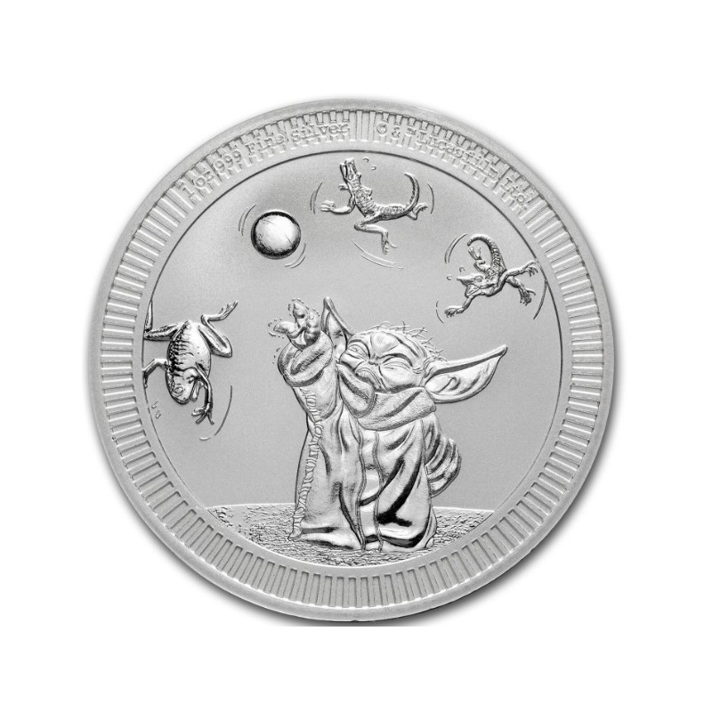 NIUE 2 Dollars Argent 1 Once Grogu Baby Yoda 2024 ⏰