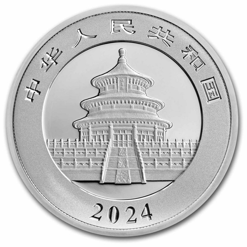 Pièce En Argent Panda 30g 2021 - Qualité Brillant Universel - Capsule + Boîte - Collection