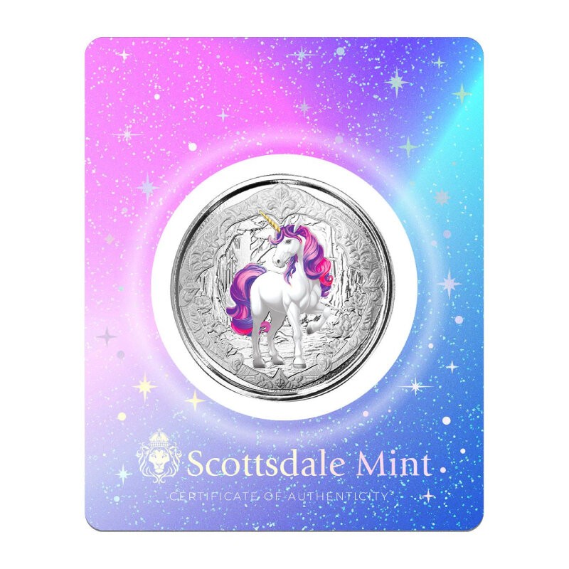 FIDJI 1 Dollar Argent 1 Once Veloria Licorne 2024 ⏰