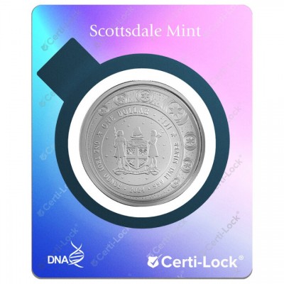 FIDJI 1 Dollar Argent 1 Once Veloria Licorne 2024