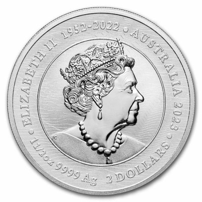 AUSTRALIE 2 Dollars Argent 1,5 Once Otarie 2023