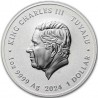 TUVALU 1 Dollar Argent 1 Once Black Flag le Kingston 2024
