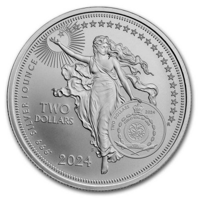 NIUE 2 Dollars Argent 1 Once Ludwig von Beethoven 2024 ⏰