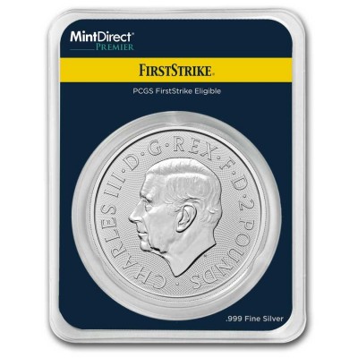 GRANDE BRETAGNE 2 Pounds Argent 1 Once Britannia 2025 1ère Frappe