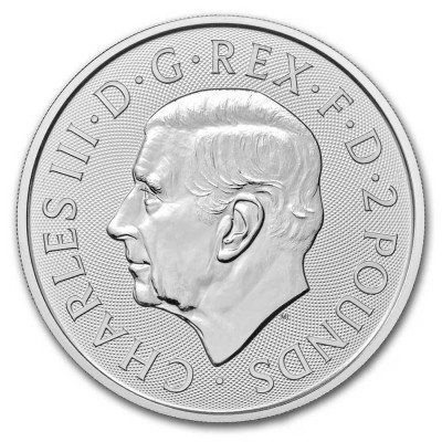 GRANDE BRETAGNE 2 Pounds Argent 1 Once Britannia 2025 1ère Frappe