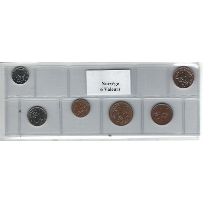 Norvège série de 6 pièces de monnaie