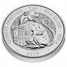 GRANDE BRETAGNE 5 Livres Argent 2 onces Tudor Beasts la Panthère de la Reine 2025 ⏰