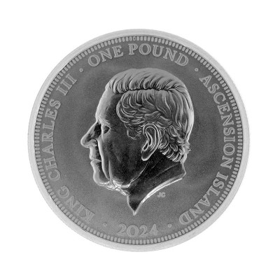 ILE DE L'ASCENSION 1 Pound Argent 1 Once Dragon 2024 ⏰