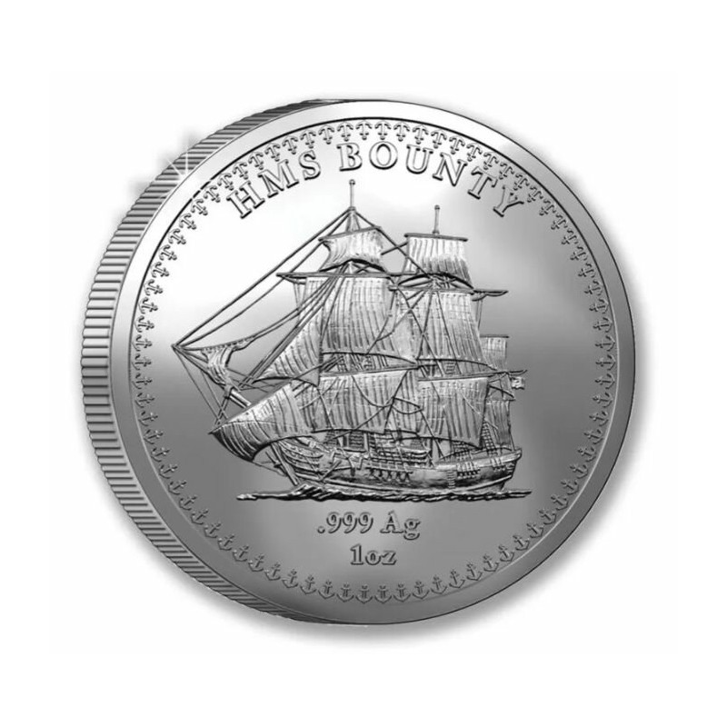 ILES PITCAIRN 1 Dollar Argent 1 Once HMS Bounty 2025 ⏰