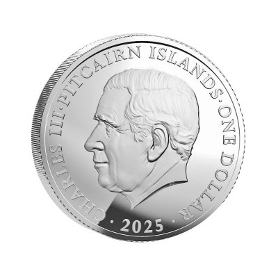 ILES PITCAIRN 1 Dollar Argent 1 Once Année du Serpent 2025 ⏰