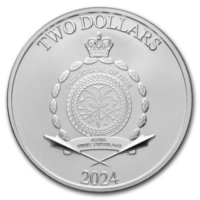 NIUE 2 Dollars Argent 1 Once Superman VS Bouffon Vert 2024 ⏰