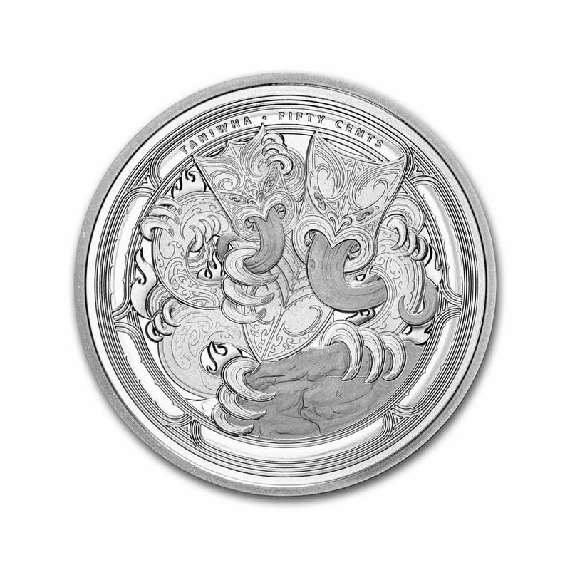 NOUVELLE ZELANDE 50 Cents Argent 1 Once Dwelling Taniwha 2024 ⏰