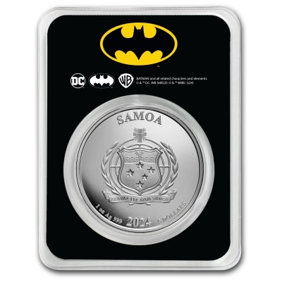 ILES SAMOA 5 Dollars Argent 1 Once Batman 2024 Couleur ⏰