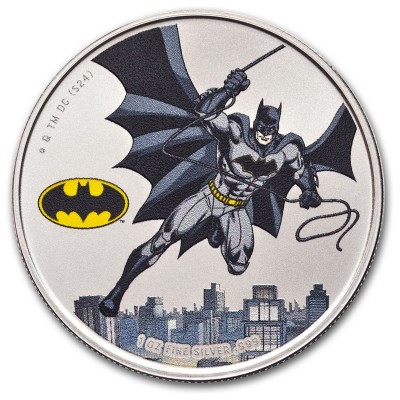 ILES SAMOA 5 Dollars Argent 1 Once Batman 2024 Couleur ⏰