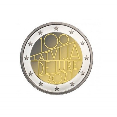 LETTONIE 2 Euro 100 Ans...
