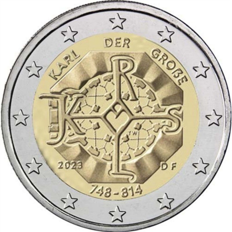 ALLEMAGNE 2 Euro 1275 Anniversaire Naissance Charlemagne 2023 UNC