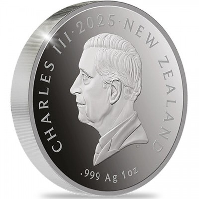 NOUVELLE ZELANDE 1 Dollar Argent 1 Once Kiwi Spécimen 2025