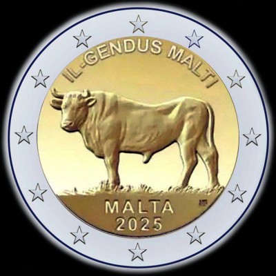 MALTE 2 Euro Boeuf Maltais...