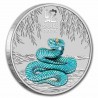 AUSTRALIE 1 Dollar Argent Couleur 1 Once Année du Serpent 2025 ⏰