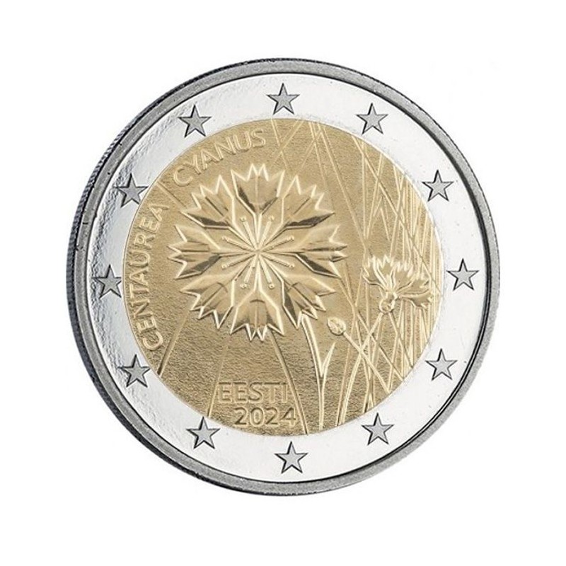 ESTONIE 2 Euro le Bleuet 2024 ⏰