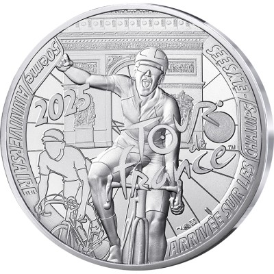 FRANCE 10 Euro Argent Tour de France 2025 ⏰