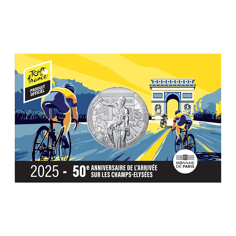 FRANCE 50 Euro Argent Tour de France 2025 ⏰