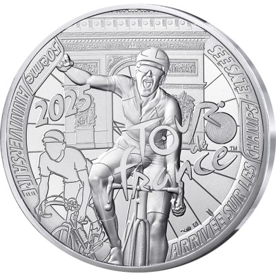 FRANCE 50 Euro Argent Tour de France 2025 ⏰
