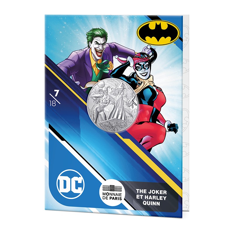 FRANCE COLLECTION Marvel 10 EUROS ARGENT le Joker Harley Quinn 7/18 2025 ⏰