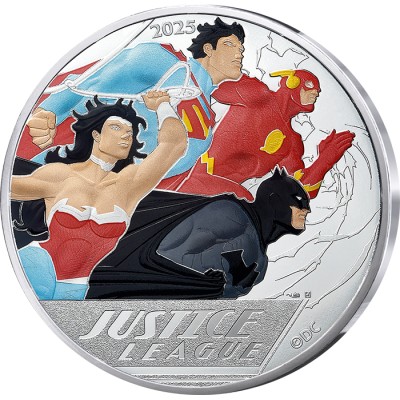 FRANCE COLLECTION Marvel 100 EUROS ARGENT Justice League 2025 ⏰